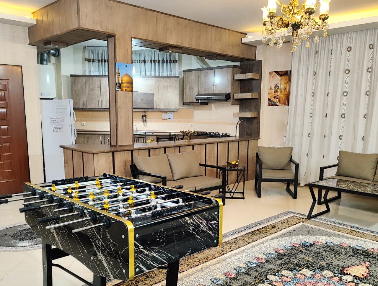 آپارتمان دو خواب همکف جکوزی دار در فلاحی  مشهد 